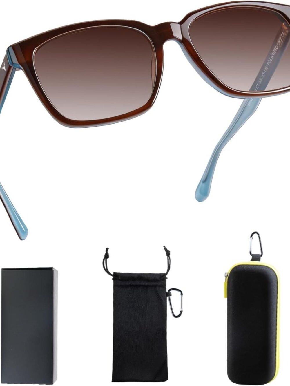 Chic Square Polarized Sunglasses with UV400 Protection for Every Adventure